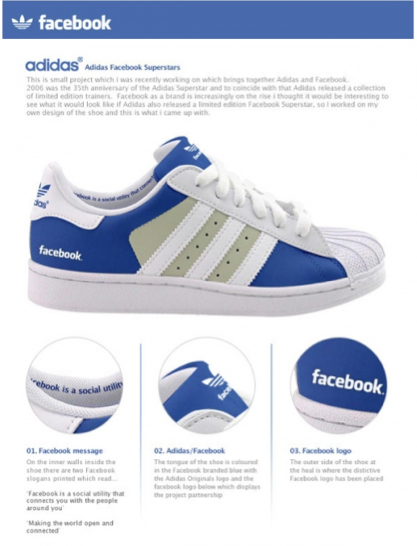 logo facebook png. The Adidas Facebook Superstar