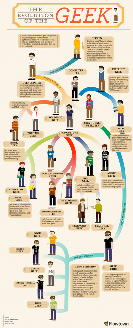 The Evolution of the Geek - on a Flowchart : Shiny Shiny
