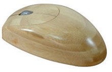 wooden coated mouse