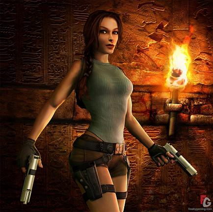 Lara Croft is clearly hot enough to come in at third place.