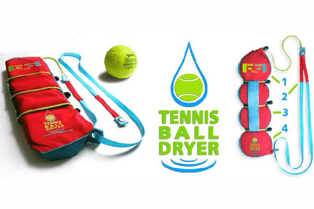 Tennis ball dryer