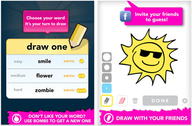 What options do I have when it's my turn to guess? — Draw