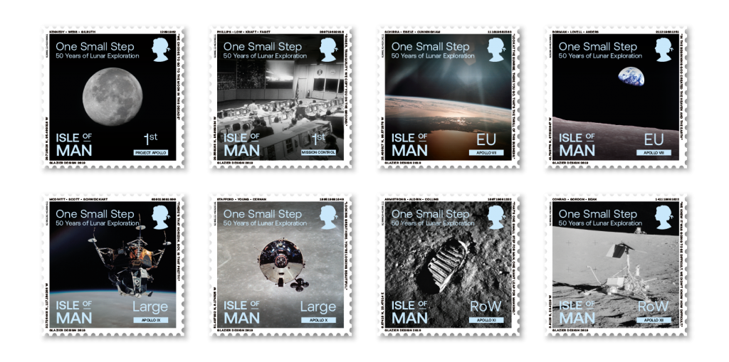 Isle of Man celebrates Apollo 11 moon landing with commemorative stamps
